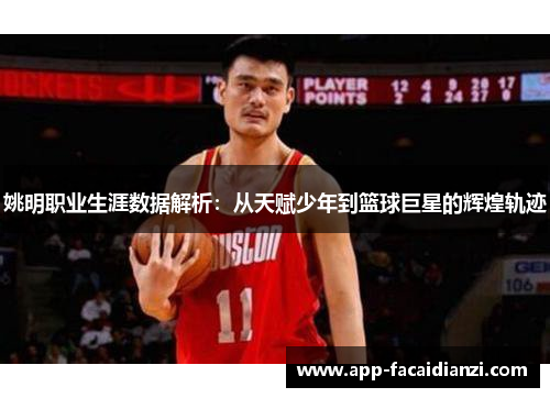 姚明职业生涯数据解析：从天赋少年到篮球巨星的辉煌轨迹