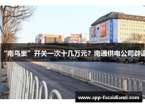 “南鸟巢”开关一次十几万元？南通供电公司辟谣